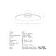 Lustre aplicate - Lustra aplicata din sticla diametru 50cm, LED Smoked Glass