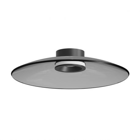 Lustre aplicate - Lustra aplicata din sticla diametru 50cm, LED Smoked Glass