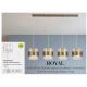 Pendule, Lustre suspendate - Lustra cu 4 pendule din metal alama antic si sticla canelata Royal