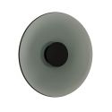 Aplica de perete din sticla diametru 50cm, LED Smoked Glass