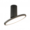 Spot aplicat LED 12W, directionabil, negru
