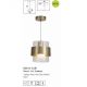 Pendule, Lustre suspendate - Pendul din metal alama antic si sticla canelata Royal