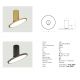 Plafoniere cu spoturi, Spoturi aplicate - Spot aplicat LED 12W, directionabil, auriu
