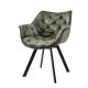 Scaune - Set de 2 scaune pivotante The Dutch Comfort, catifea verde inchis