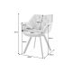Scaune - Set de 2 scaune pivotante The Dutch Comfort, catifea verde inchis