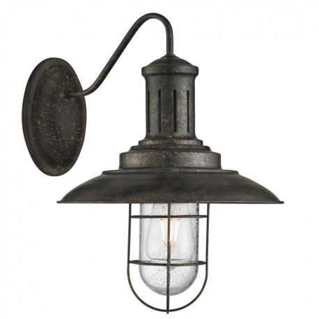 Aplice, corpuri de iluminat pentru pereti - Aplica de perete DESIGN Industrial Style Fisherman Black Gold