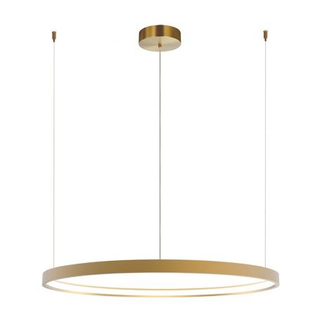 Pendule, Lustre suspendate - Lustra LED dimabila design modern Cirrcle D-90cm auriu