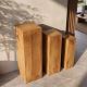 Masute Living - Set de 3 coloane decorative Makassar, lemn de mango
