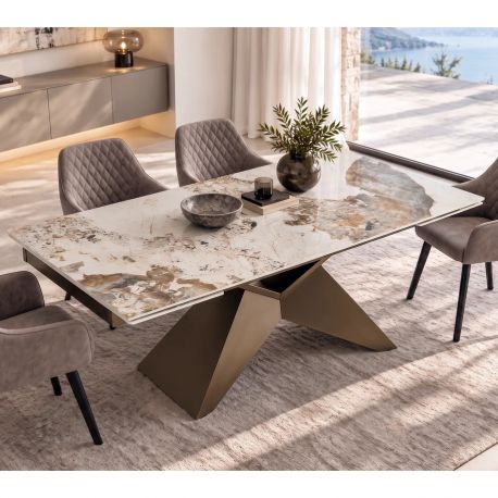 Mese extensibile - Masa Extensibila cu Blat Ceramic Pandora, DIAMOND 180-260cm