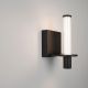 Aplice, corpuri de iluminat pentru pereti - Aplica de perete LED metal negru cu sticla, LUMIEN
