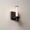 Aplica de perete LED metal negru cu sticla, LUMIEN