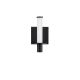 Aplice, corpuri de iluminat pentru pereti - Aplica de perete LED metal negru cu sticla, LUMIEN