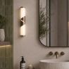 Aplica de perete LED baie IP44 Wrap bronz