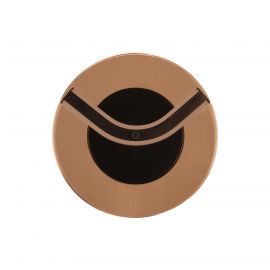 Aplice, corpuri de iluminat pentru pereti - Aplica de perete LED metal negru cu sticla champagne, HALLEY