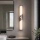 Aplice oglinda, tablou - Aplica de perete LED baie IP44 Wrap bronz