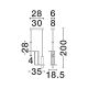 Pendule, Lustre suspendate - Lustra suspendata LED metal negru cu sticla, LUMIEN