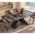 Masa Extensibila cu Blat Ceramic Taupe, DIAMOND 180-260cm