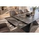 Mese extensibile - Masa Extensibila cu Blat Ceramic Taupe, DIAMOND 180-260cm