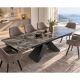 Mese extensibile - Masa Extensibila cu Blat Ceramic Taupe, DIAMOND 180-260cm