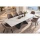 Mese extensibile - Masa Extensibila cu Blat Ceramic Alb mat, DIAMOND 180-260cm