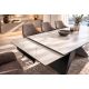 Mese extensibile - Masa Extensibila cu Blat Ceramic Alb mat, DIAMOND 180-260cm