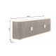 Comode - Comoda design retro Gatsby 140m, lemn maro cu marmura alba