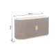 Comode - Comoda design retro Gatsby 120m, lemn maro cu marmura alba