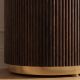 Comode - Comoda design retro Gatsby 120m, lemn maro cu marmura alba