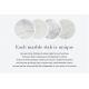 Comode - Comoda design retro Gatsby 120m, lemn maro cu marmura alba