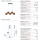 Pendule, Lustre suspendate - Lustra LED metal negru cu sticla champagne, HALLEY