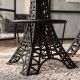 Scaune Bar - Set 2 scaune de bar cu baza metalica design Turnul Eiffel, PARIS LOFT