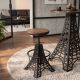 Scaune Bar - Set 2 scaune de bar cu baza metalica design Turnul Eiffel, PARIS LOFT