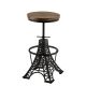 Scaune Bar - Set 2 scaune de bar cu baza metalica design Turnul Eiffel, PARIS LOFT