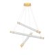 Pendule, Lustre suspendate - Lustra LED 3000K suspendata design liniar PHEME auriu periat
