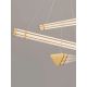 Pendule, Lustre suspendate - Lustra LED 3000K suspendata design liniar PHEME auriu periat