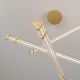 Pendule, Lustre suspendate - Lustra LED 3000K suspendata design liniar PHEME auriu periat
