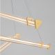 Pendule, Lustre suspendate - Lustra LED 3000K suspendata design liniar PHEME auriu periat
