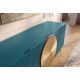 Comode - Comoda din lemn texturat turcoaz si auriu AURUM 180cm