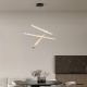 Pendule, Lustre suspendate - Lustra LED 3000K suspendata design liniar PHEME nickel satinat