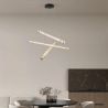 Lustra LED 3000K suspendata design liniar PHEME nickel satinat