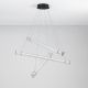 Pendule, Lustre suspendate - Lustra LED 3000K suspendata design liniar PHEME nickel satinat