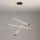 Pendule, Lustre suspendate - Lustra LED 3000K suspendata design liniar PHEME nickel satinat