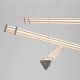 Pendule, Lustre suspendate - Lustra LED 3000K suspendata design liniar PHEME nickel satinat