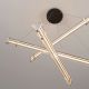 Pendule, Lustre suspendate - Lustra LED 3000K suspendata design liniar PHEME nickel satinat