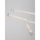 Pendule, Lustre suspendate - Lustra LED 3000K suspendata design liniar PHEME nickel satinat