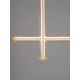 Pendule, Lustre suspendate - Lustra LED 3000K suspendata design liniar PHEME auriu periat