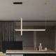 Pendule, Lustre suspendate - Lustra LED 3000K suspendata design liniar PHEME nickel satinat
