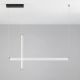 Pendule, Lustre suspendate - Lustra LED 3000K suspendata design liniar PHEME nickel satinat