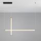 Pendule, Lustre suspendate - Lustra LED 3000K suspendata design liniar PHEME nickel satinat