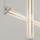 Pendule, Lustre suspendate - Lustra LED 3000K suspendata design liniar PHEME nickel satinat